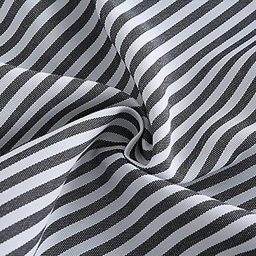 Extensores de camisa para mujer, ajustable, en capas, parte superior falsa, parte inferior de barrido inferior, minifalda para adolescentes y niñas, dobladillo curvado a rayas, Negro, M