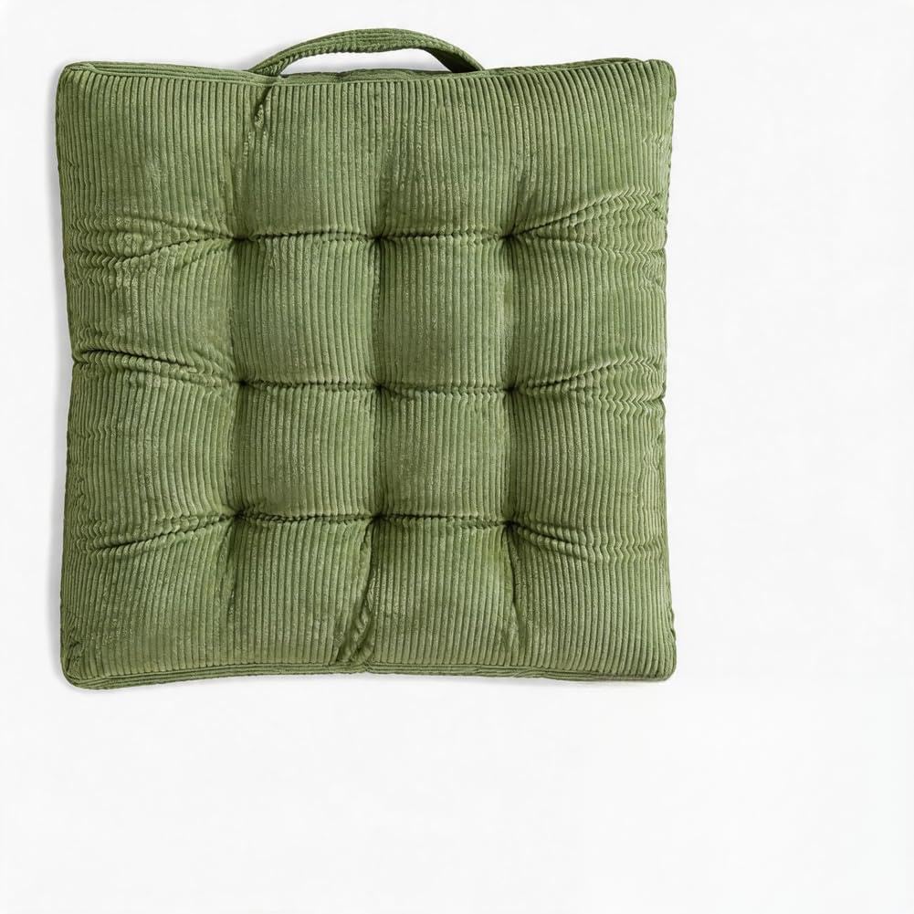 Coussin de matelas épais 10cm en velours côtelé haute densité