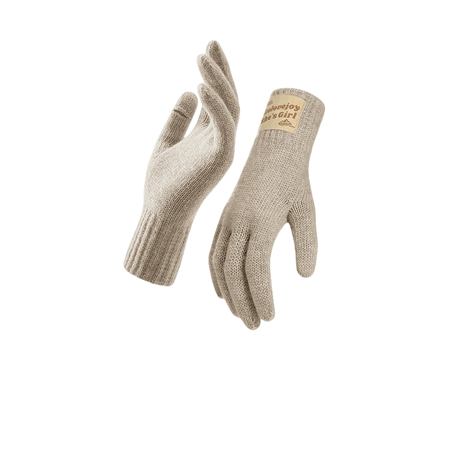 Guantes de punto de invierno para evitar manos frías con pantalla táctil casual dz149