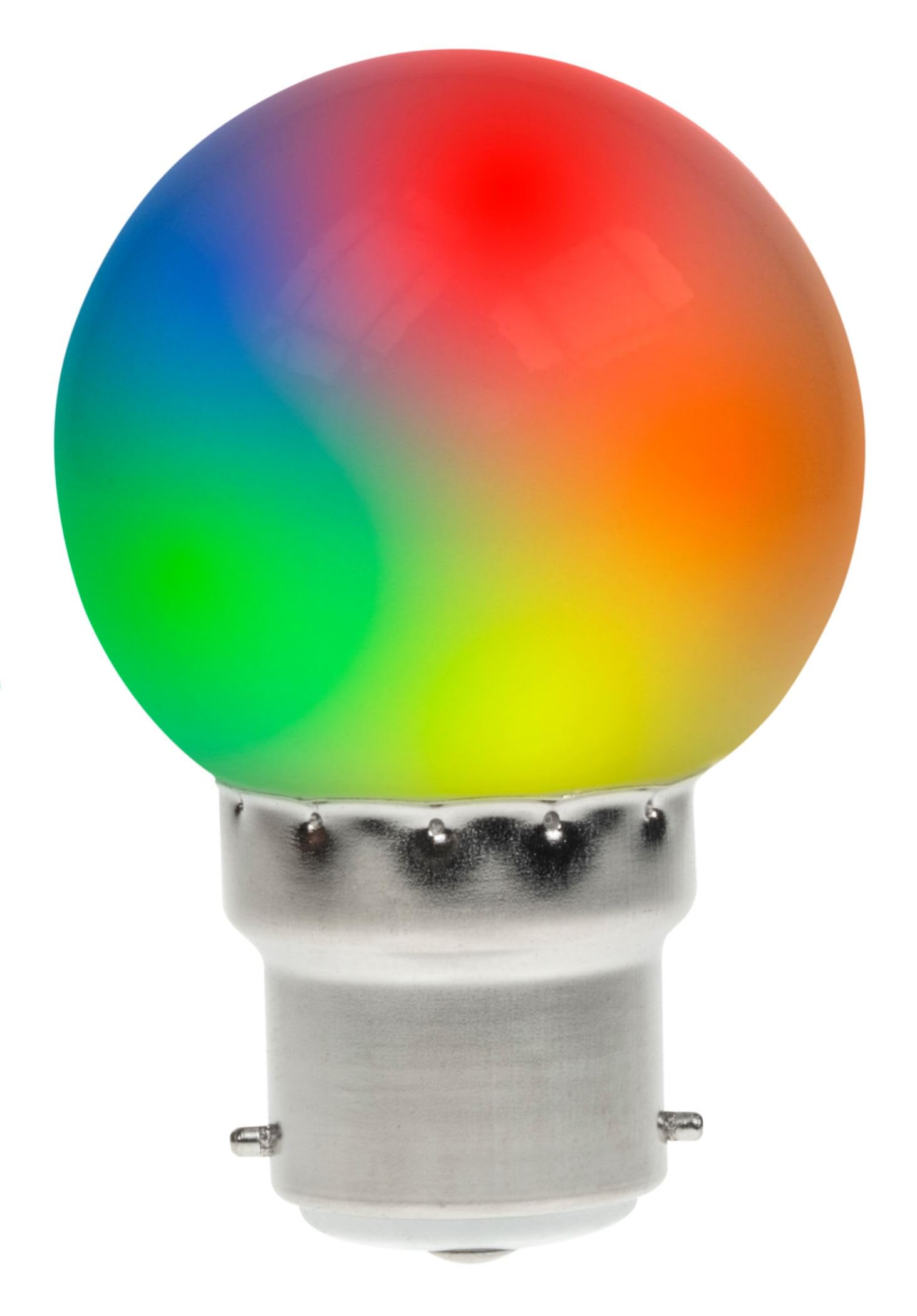 0.5w LED Golf Ball Festoon Light B22 RGB Prolite GOLF/LED/BC/RGB