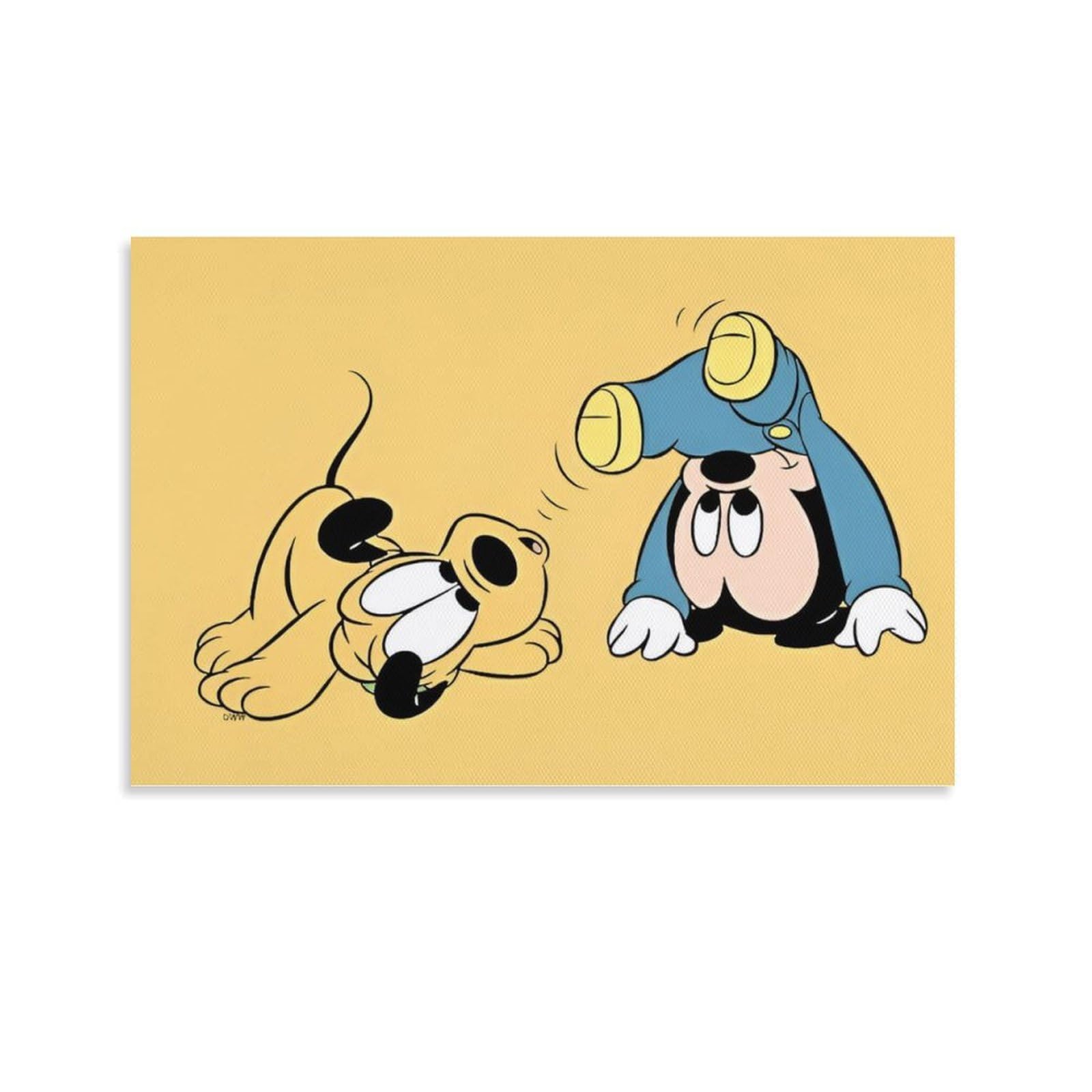 Amazon.co.jp: ミッキー プルート アートポスター 飾り絵 かわいい