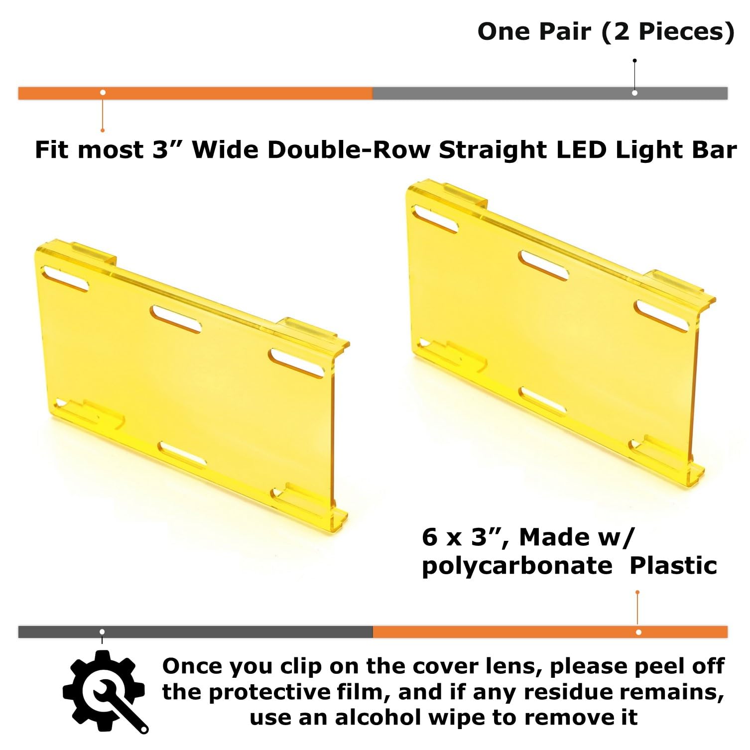 Amazon.co.jp: iJDMTOY (2 6インチ幅 セレクティブ イエロー 2.5K