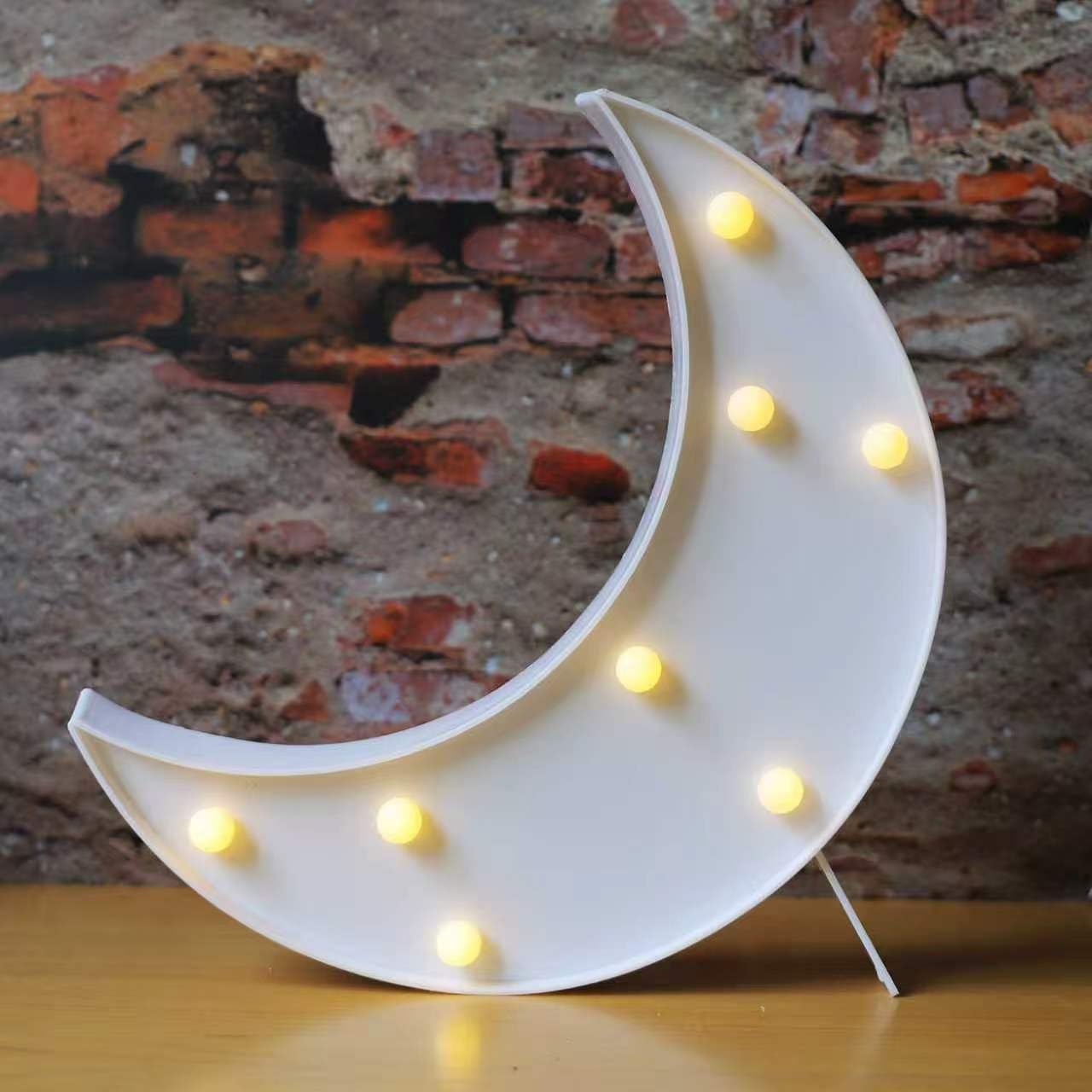 Amazon.com: Vicila LED Moon Shaped Marquee Signs, Light Up Moon