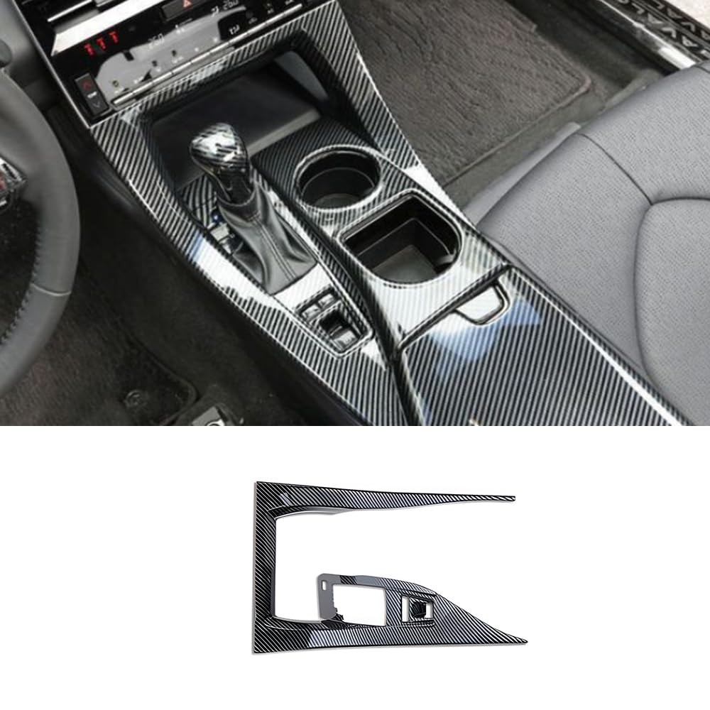 ERIDANUS Auto Accessories for Toyota Avalon 2022 2021 2020 2019 Car Gear Panel Frame Accessory Parts (Carbon Fiber Style for Low Configuration) ABS 1 PCS