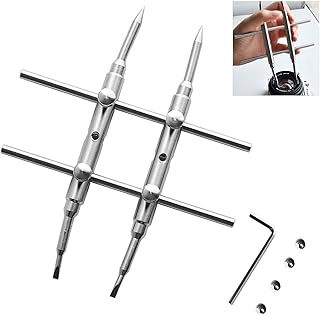 カニ目レンチ カメラレンズスパナ レンズオープナー カメラレンズレペア工具 カメラレンズ修理 ステンレス鋼製 DSLRカメラ用