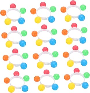 Milisten 60 Pcs Wrist Rattle Kids Wrist Band Jingle Bells Toys Rattle Bracelet Toys Bracelets for Kids Kid Bracelets Dance Bracelet Wrist Bells Vocalize The Bell Wristband Child Plastic