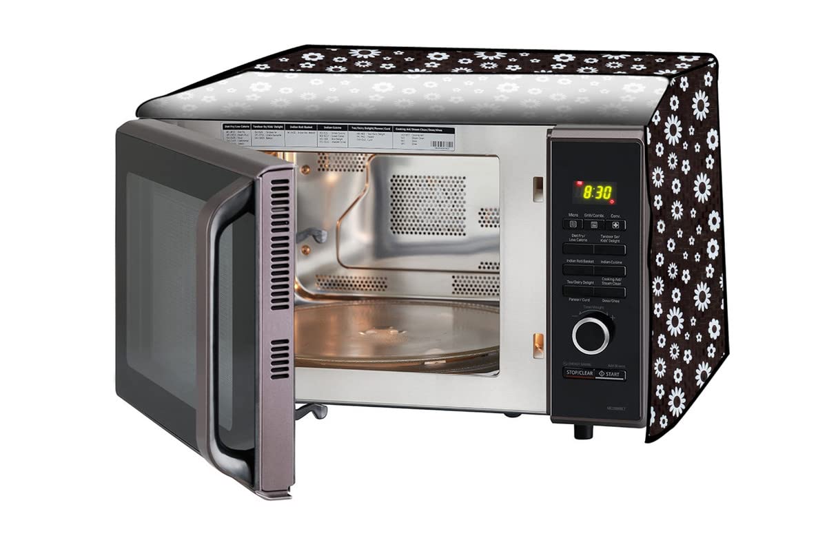 Microwave Oven Cover - Stylish Lattice Grey -9 Microwave Oven Cover - Stylish Lattice Grey -9