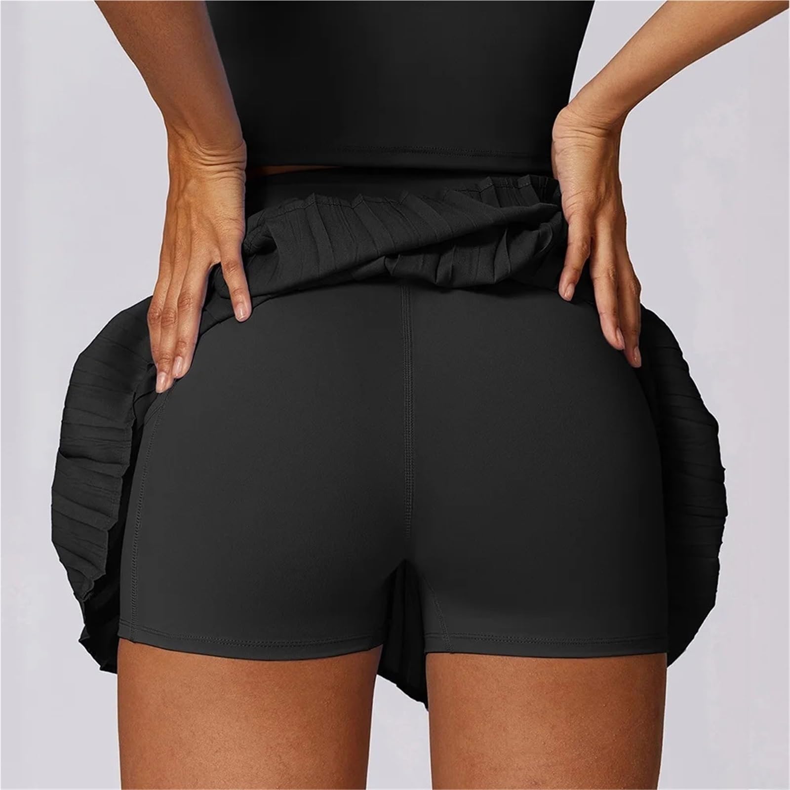 Faldas Deportivas Plisadas de Verano, Elegantes Faldas Tenis for Mujer, Falda pantalón for Correr Cintura Alta para Mujer
