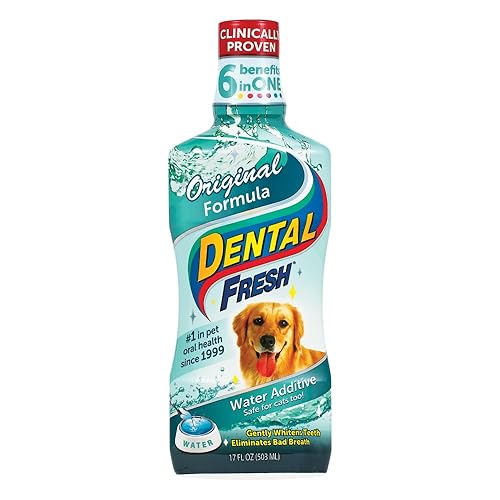 Miniatura 10 de Dental Fresh Aditivo de agua original para perros y gatos, 17 onzas líquidas, cuidado diario de dientes y aliento