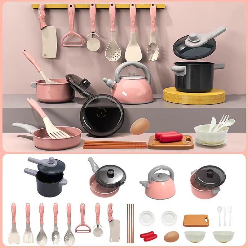 Mini Kitchen Accessories,Kitchen Toy Set Accessories,Miniature Cookware Accessories for Cooking Cookware Pots and Pans Set Gifts - Image 3