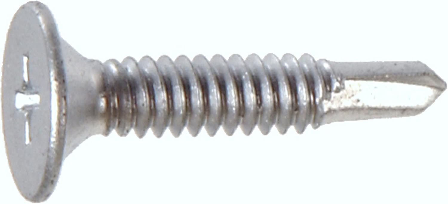 Tornillo Autorroscante Cabeza Plana Phillips #10x1 Pulgadas 50 Piezas