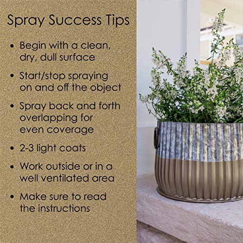 Image of Krylon K02770007 Fusion All-In-One Spray Paint for Indoor /Outdoor Use, Metallic Gold 12 Ounces (Pack of 2)