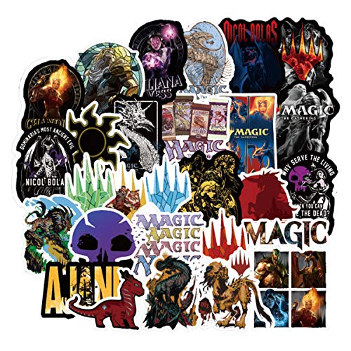 MagicÂ TheÂ Gathering Stickers/Decals (55 pcs)for Laptop Skateboard Snowboard Water Bottle Phone Car Bicycle Luggage Guitar Computer as Giftï¼ˆMagicï¼‰