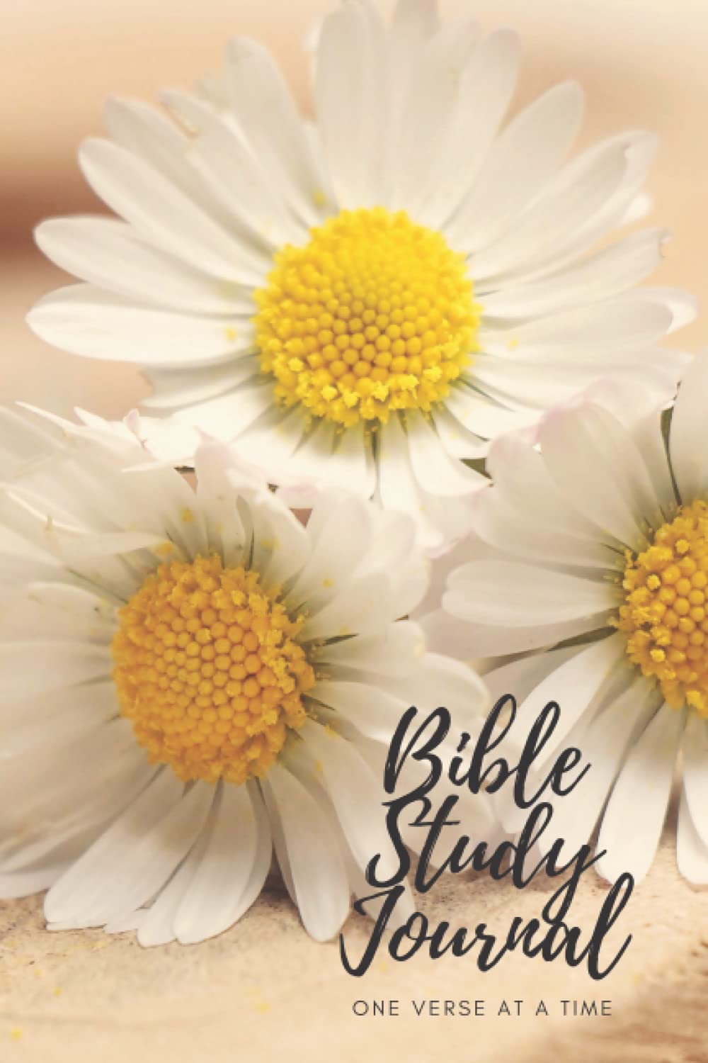 Bible Study Journal One Verse At A Time: Bright Daisies Bible Journal/Notebook
