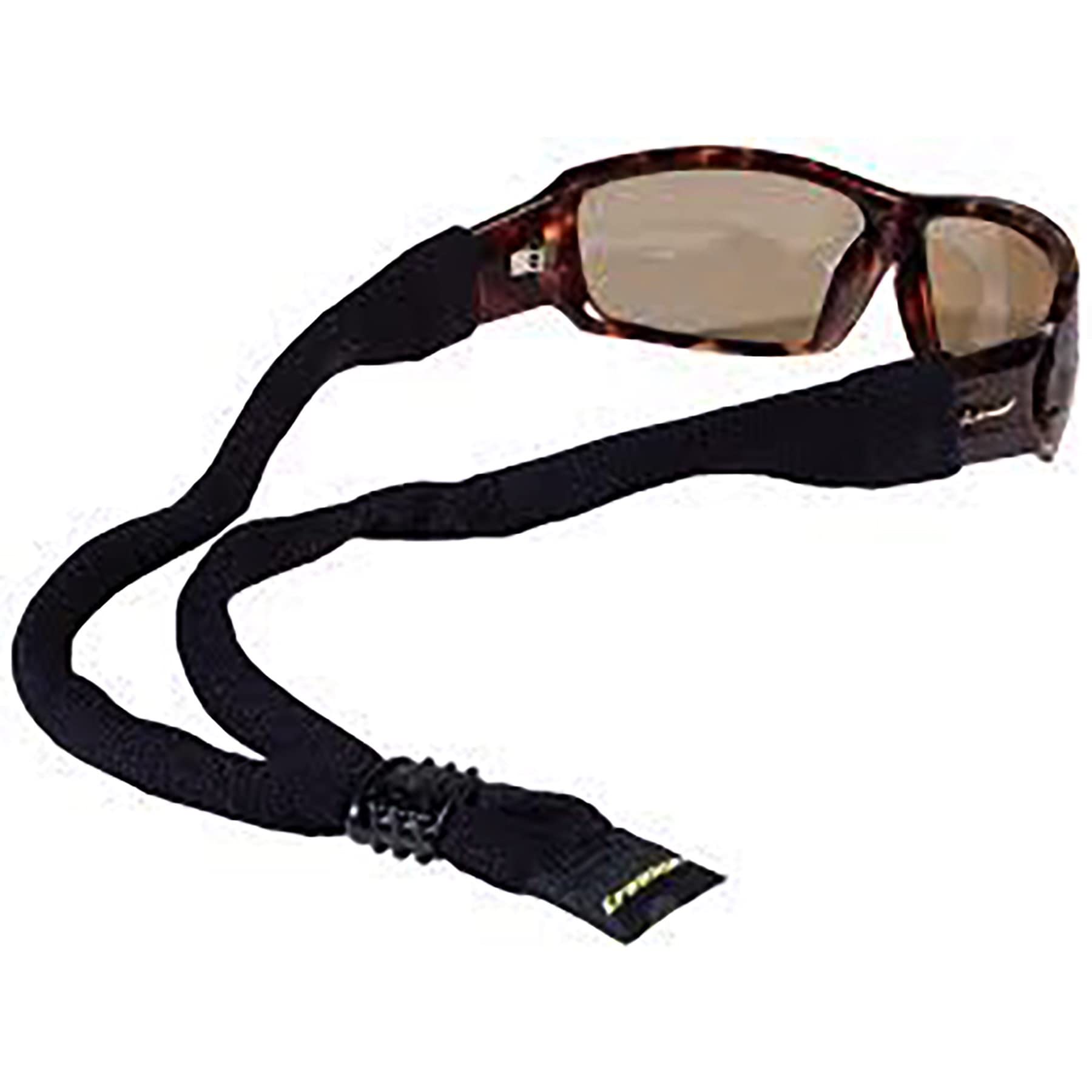 Croakies Suiters Brillenhalter, XL, 3–15 mm, Schwarz, 4 Stück, Schwarz, X-Large