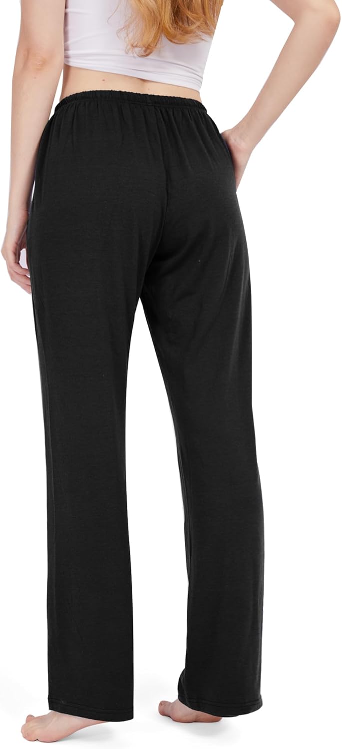 BAMBOO COOL Women Pajama Pants Comfy Lounge Sleep Bottoms, Casual Pj Pants with Pockets and Stretch Drawstring - Image 4
