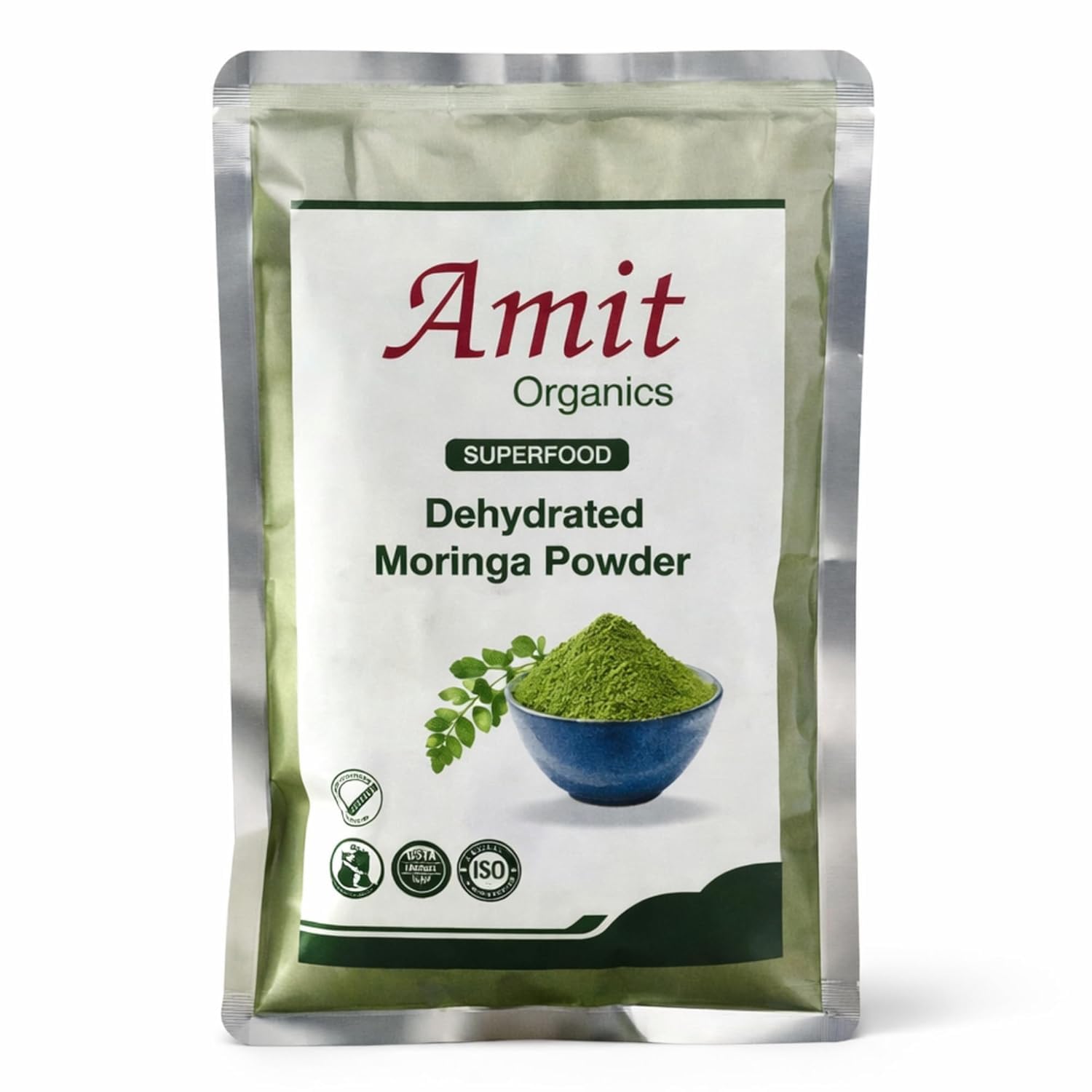 Organic Moringa Powder - 200gm, Essential Nutrition Superfood, Helps Naturally Boost Energy Levels, Improves Stamina & Vitality, Rich In Vitamins & Minerals