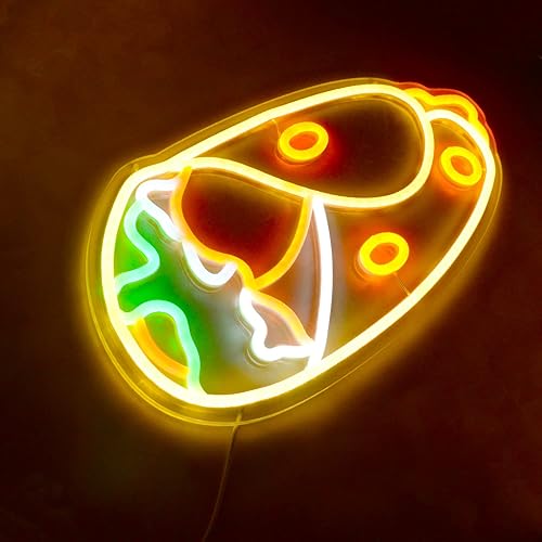 Miniatura 3 de Hot Dogs - Letrero de neón LED con forma de Hamburgo de 15.7 x 7.8 pulgadas, deliciosa lámpara de luz de comida rápida para perros calientes para el