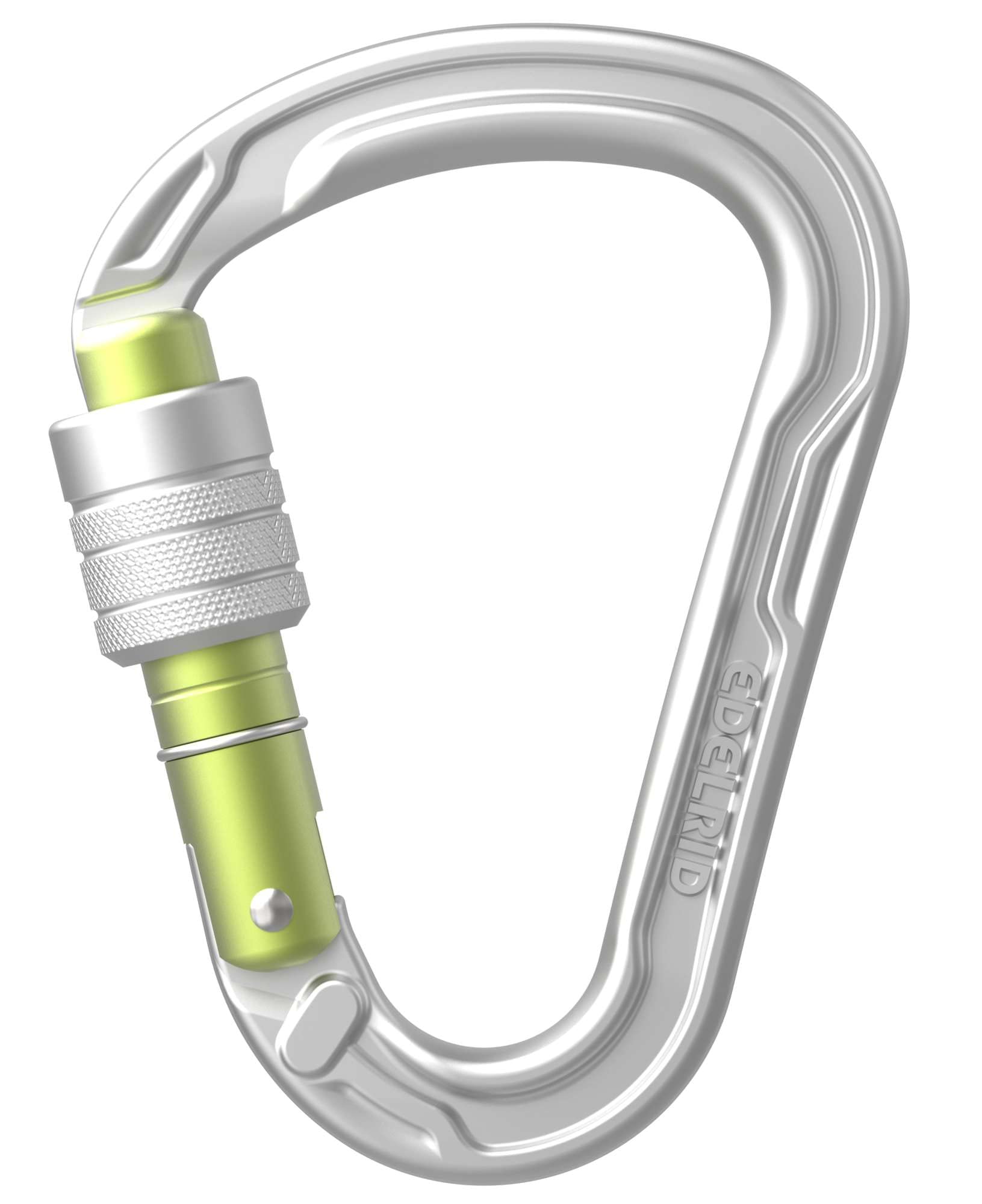 EDELRID Unisex - Adult HMS Strike Screw Carabiner, Silver, One Size