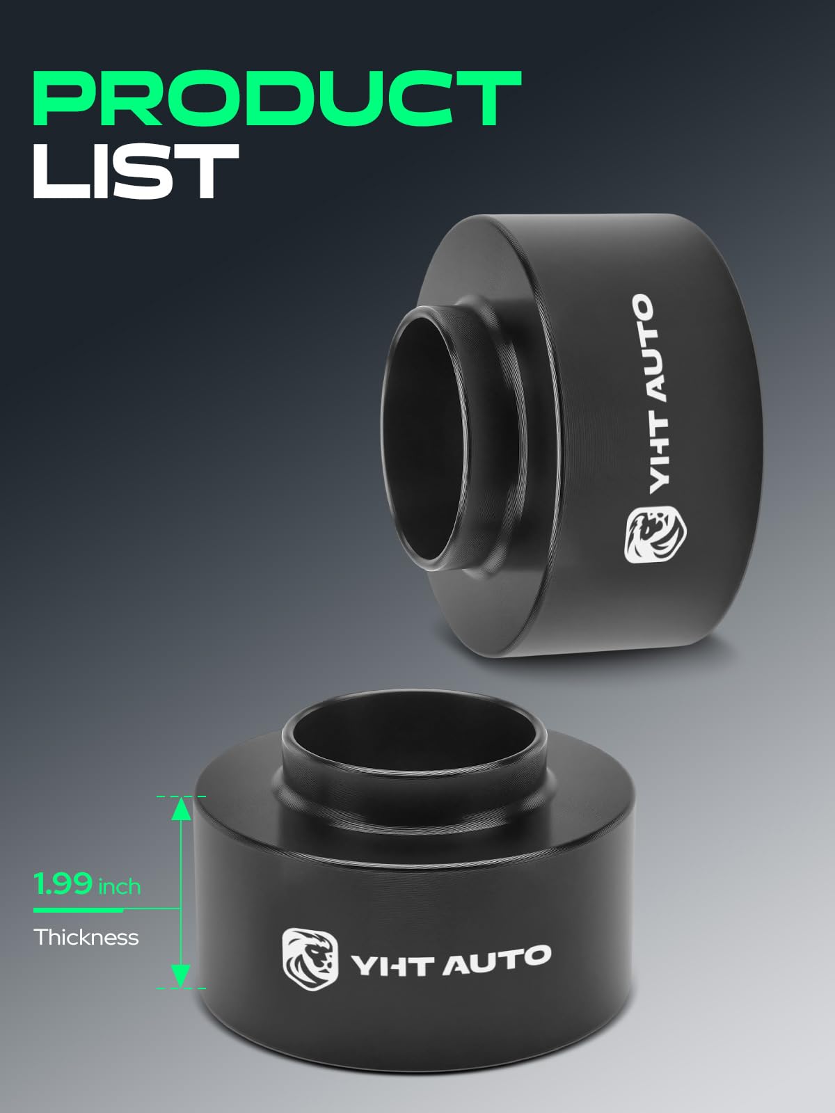 Amazon.com: YHTAUTO 2 Inch Front or Rear Leveling Lift Kit for