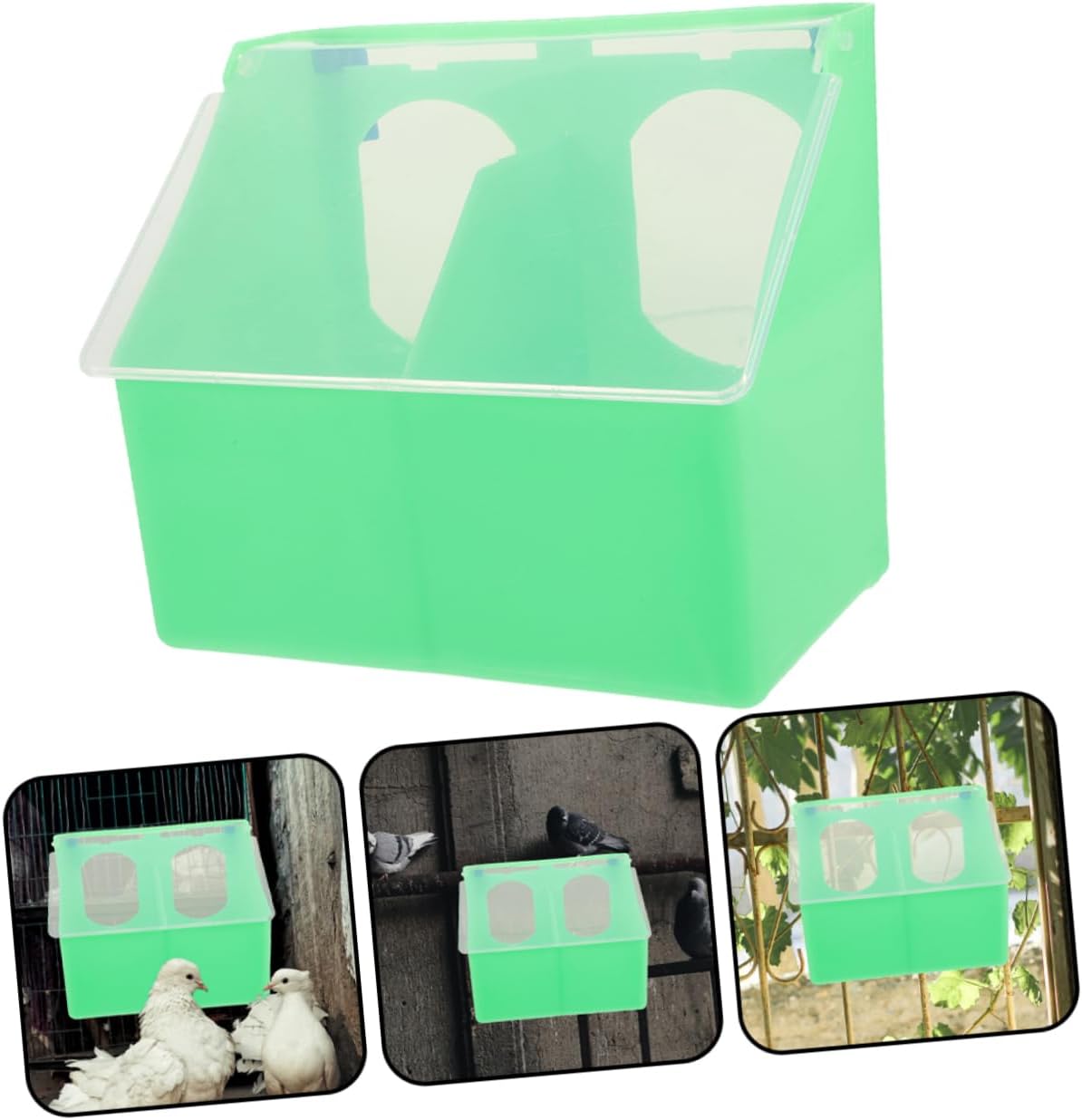 3pcs Multi-Functional Hanging Bird Feeder Box Lid Parrot Vegetable Storage Adjustable Food Dispenser for Parakeet and Cockatiel Cage Accessories