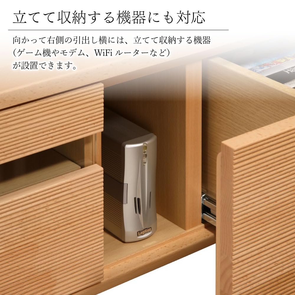Amazon｜カリモク家具 QD5107NE テレビボード 幅152cm ブナ材 無垢材