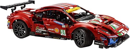Miniatura 4 de LEGO Technic Ferrari 488 GTE "AF Corse #51" 42125 - Champion GT Series Sports Race Car, kit exclusivo de modelo coleccionable, juego de