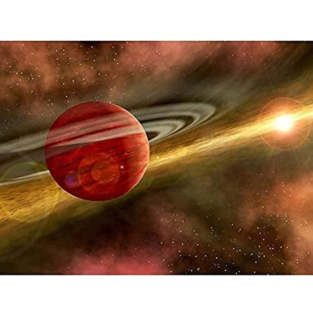 Space NASA Birth Planet Discs Star Orbit Illustration Unframed Wall Art Print Poster Home Decor Premium