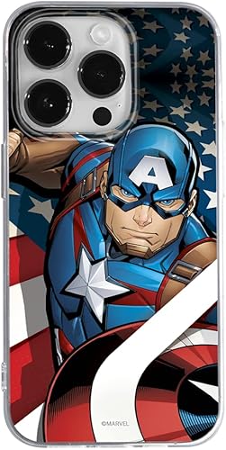 ERT GROUP Funda de teléfono móvil para Apple Iphone 14 PRO MAX original y oficial con licencia Marvel patrón Capitán América 004 adaptado de manera