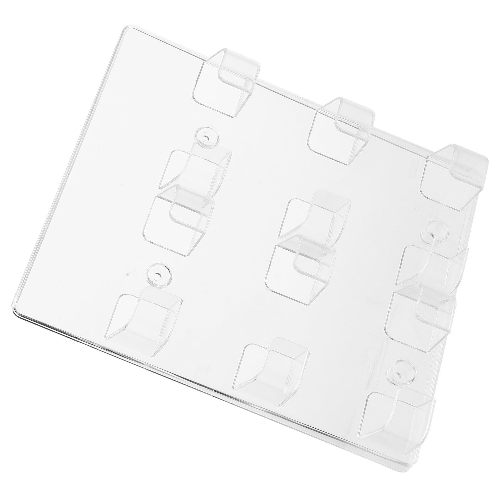 Soporte de pared tarjetero LIFKOME rectangular de vidrio orgánico con diseño multilayer 8
