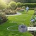 Relaxdays Gartenschlauch, 100 m, universeller Wasserschlauch 1/2", UV- & wetterfest, Gewebeschlauch Garten, PP, grau
