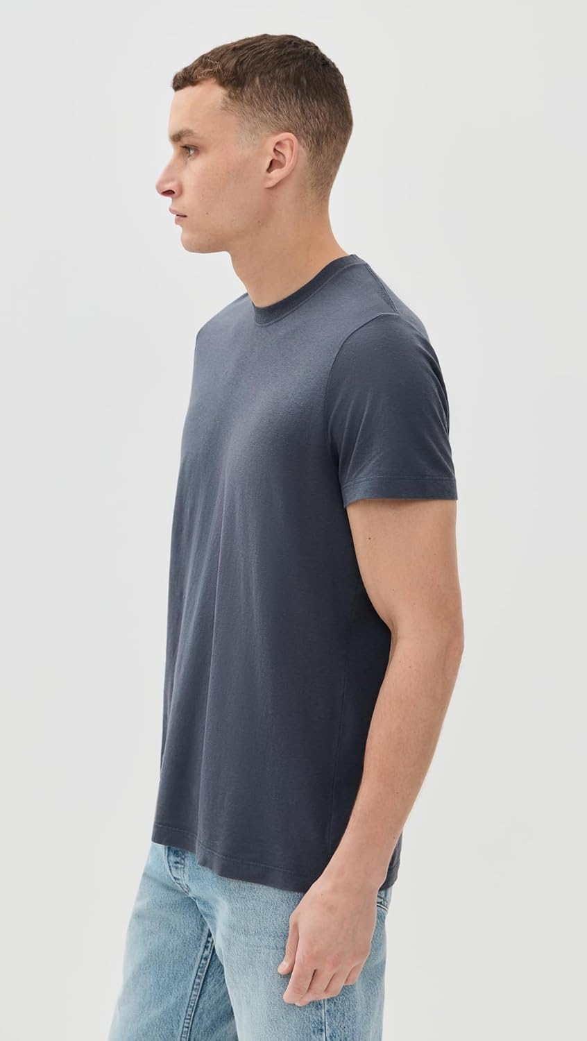 Navy Cotton Hemp Tee by Taylor Stitch - Image 5