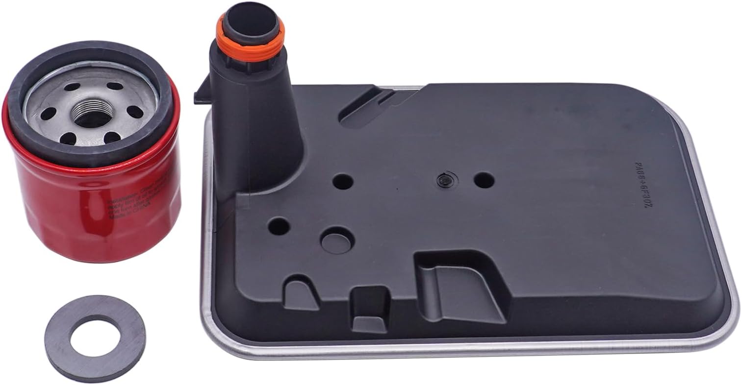 Automatic Transmission Fluid Filter 29537965 Internal, External Spin On Filter with Magnet 29539579 29535617 Replacement for 2001-2010 GM 6.6L Duramax Allison 100