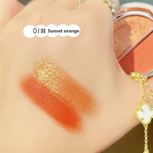 Miniatura 2 de Sombra de ojos de doble color, paleta de maquillaje de ojos de alto pigmento, polvo de sombra de ojos de metal brillante mate, maquillaje de ojos de