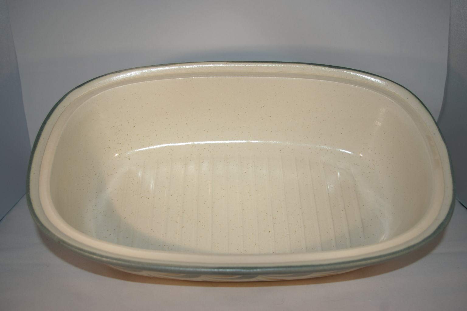Brottopf Schilf Gross 40 cm | Brotkasten | Brotbox | Brotdose | Brotbehälter | Steinzeug | LxB 41x25