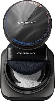 - CARSLAN Black Magnet Soft Focus Make Up Powder, Waterproof Loose Setting Powder, 24H Longlasting, Oil Control, Talc-Free Face Powder, 01 Translucent For Dry&Com Skin, 0.28Oz