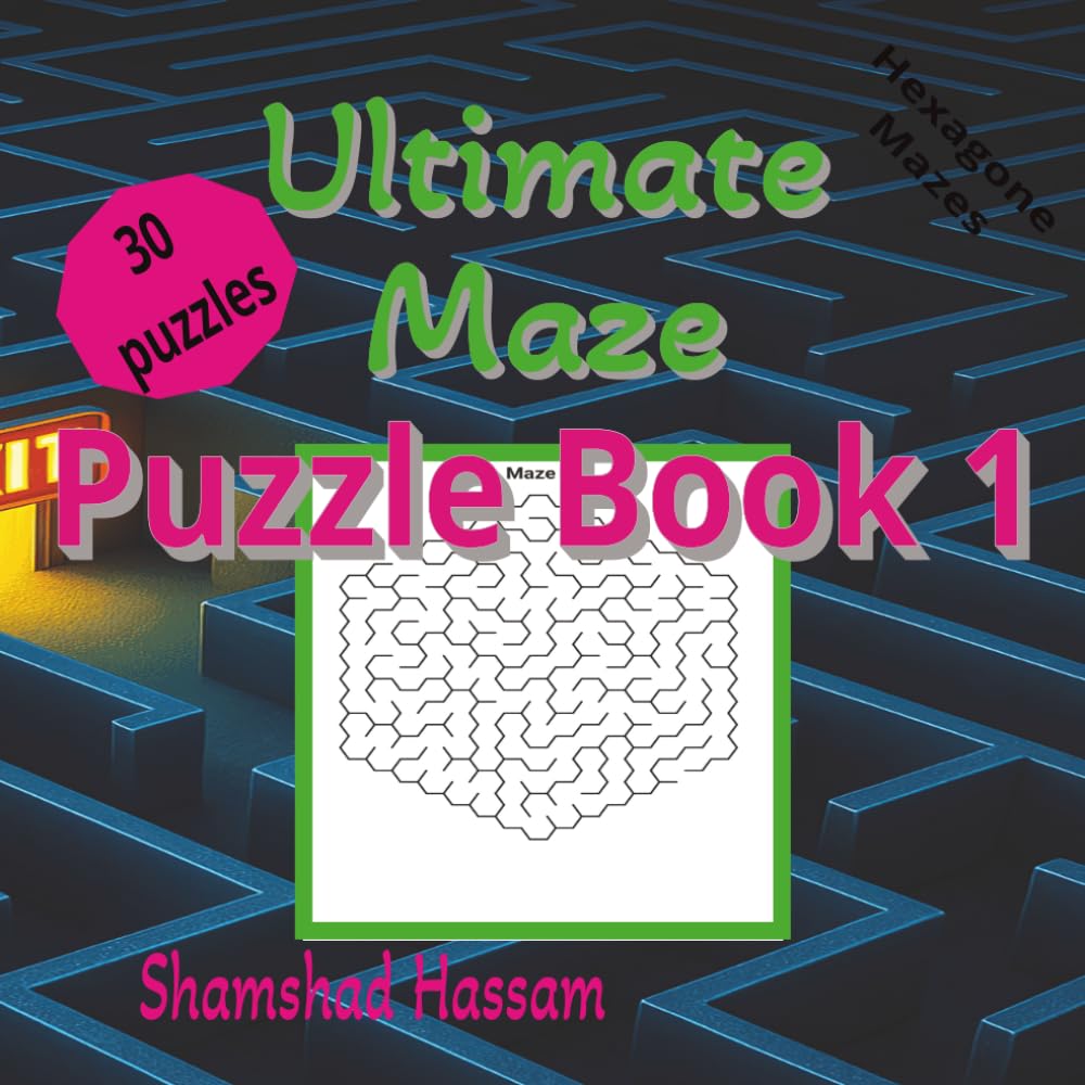 Ultimate Maze Puzzle Book: Puzzle Book 1