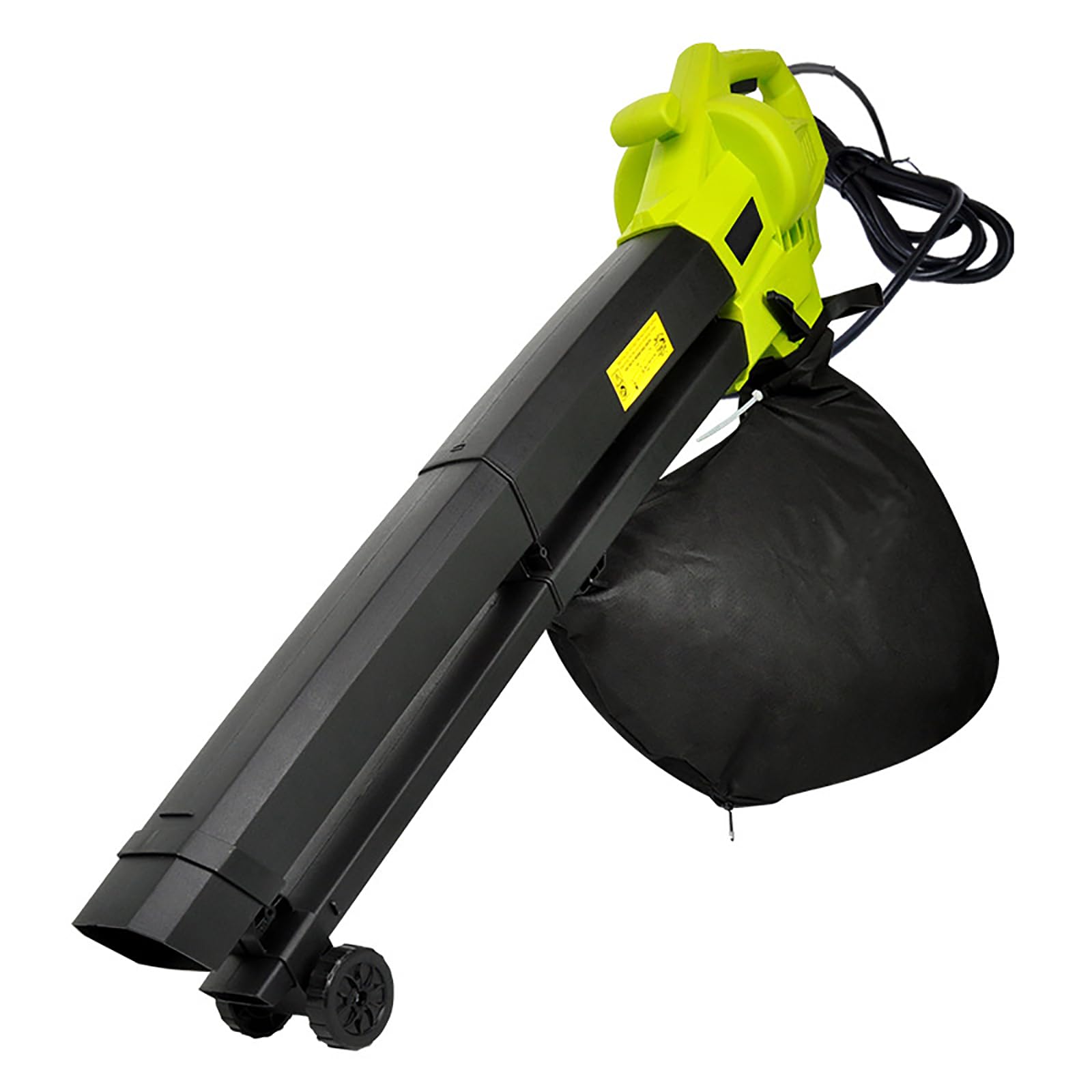FfiMe Moderno Soplador y Aspirador de Hojas, Soplador de 3000W con Bolsa Recolectora de 40L, Cable de 5m, Ruedas y Correas para Quitar Hojas, Escombros y Desechos de Jardines, Patios