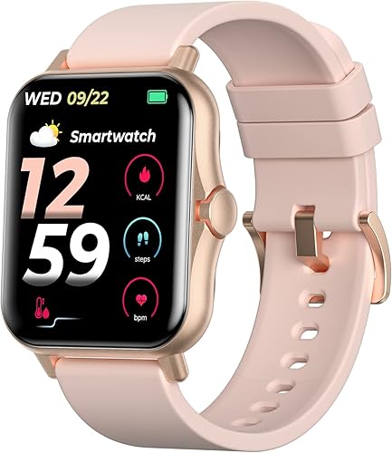 Reloj inteligente (recepción y marcación), pantalla táctil completa TFT HD de 1.85 pulgadas, reloj inteligente para mujeres y hombres, con