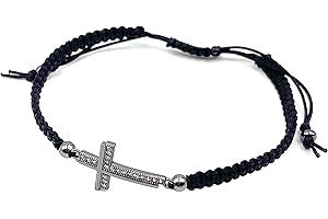 SIFRIMANIA Black Cross Faith Bracelet