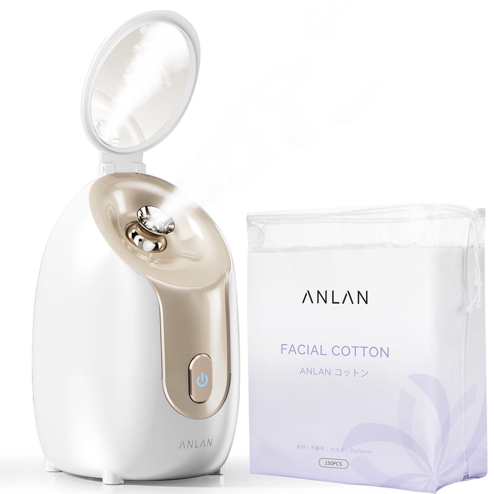 Amazon.co.jp: 【美人百花微粒子化スチーマー美顔器部門NO1】ANLAN