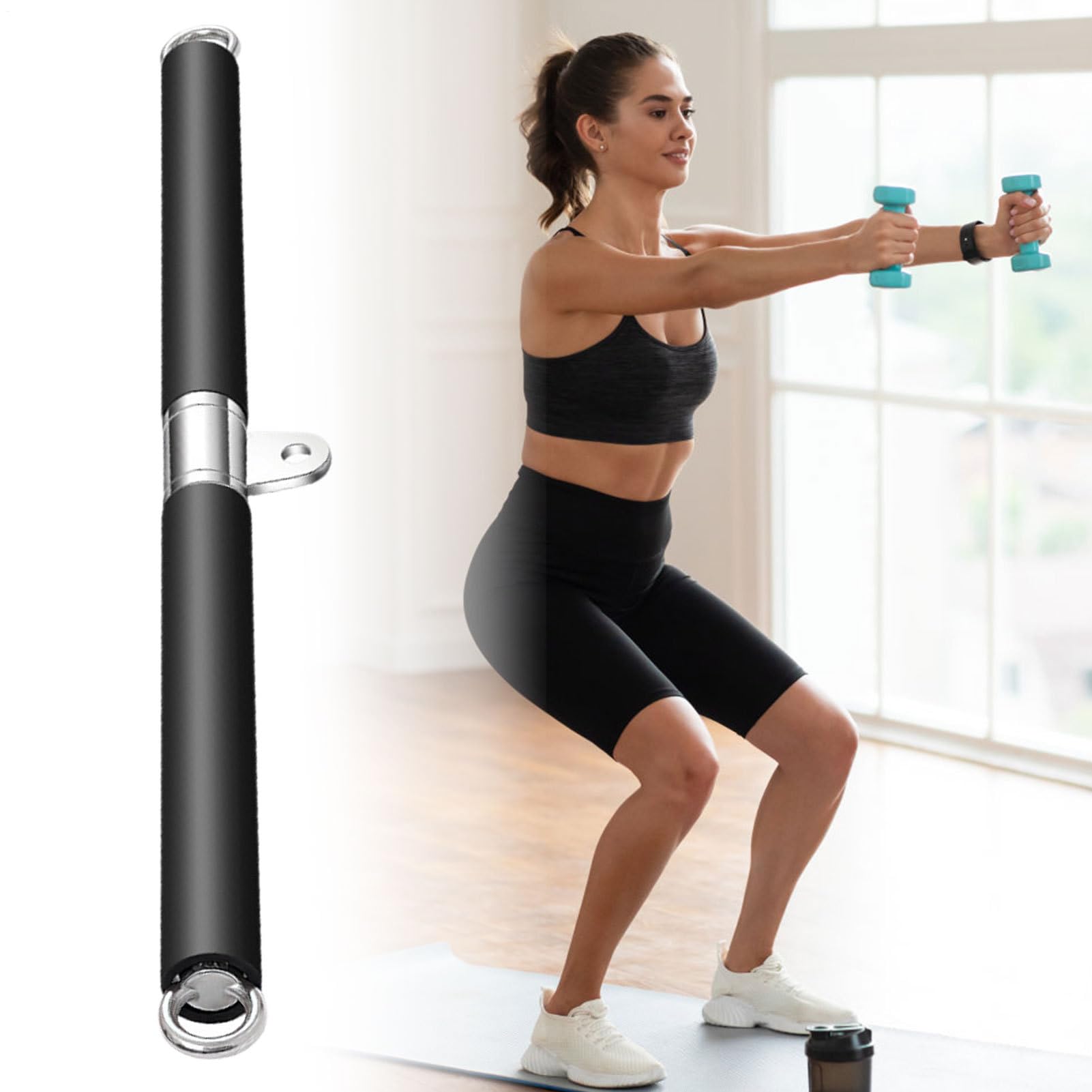 Asta Dritta - Asta Dritta in Acciaio Inossidabile per Allenamento Muscolare - Attrezzo Per Fitness Ad Alta Resistenza Per Il Sviluppo Muscolare Di Petto Spalle Braccia E Schiena
