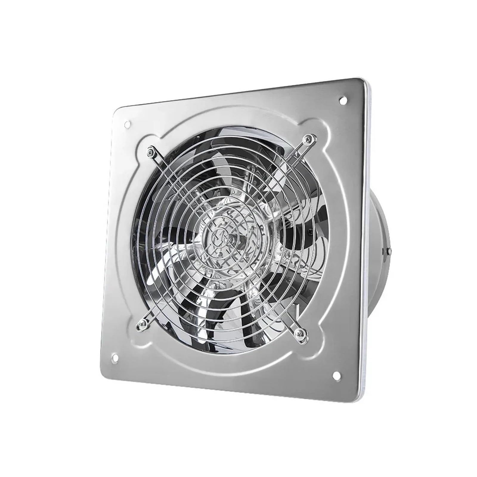 Kxjqbm 8Inch Exhaust Fan, 6/7/8 In Stainless Booster Fan Extractor Exhaust Ventilation Pipe For Toilet Kitchen Wall Window Blower Corrosion Resistance(8Inch)