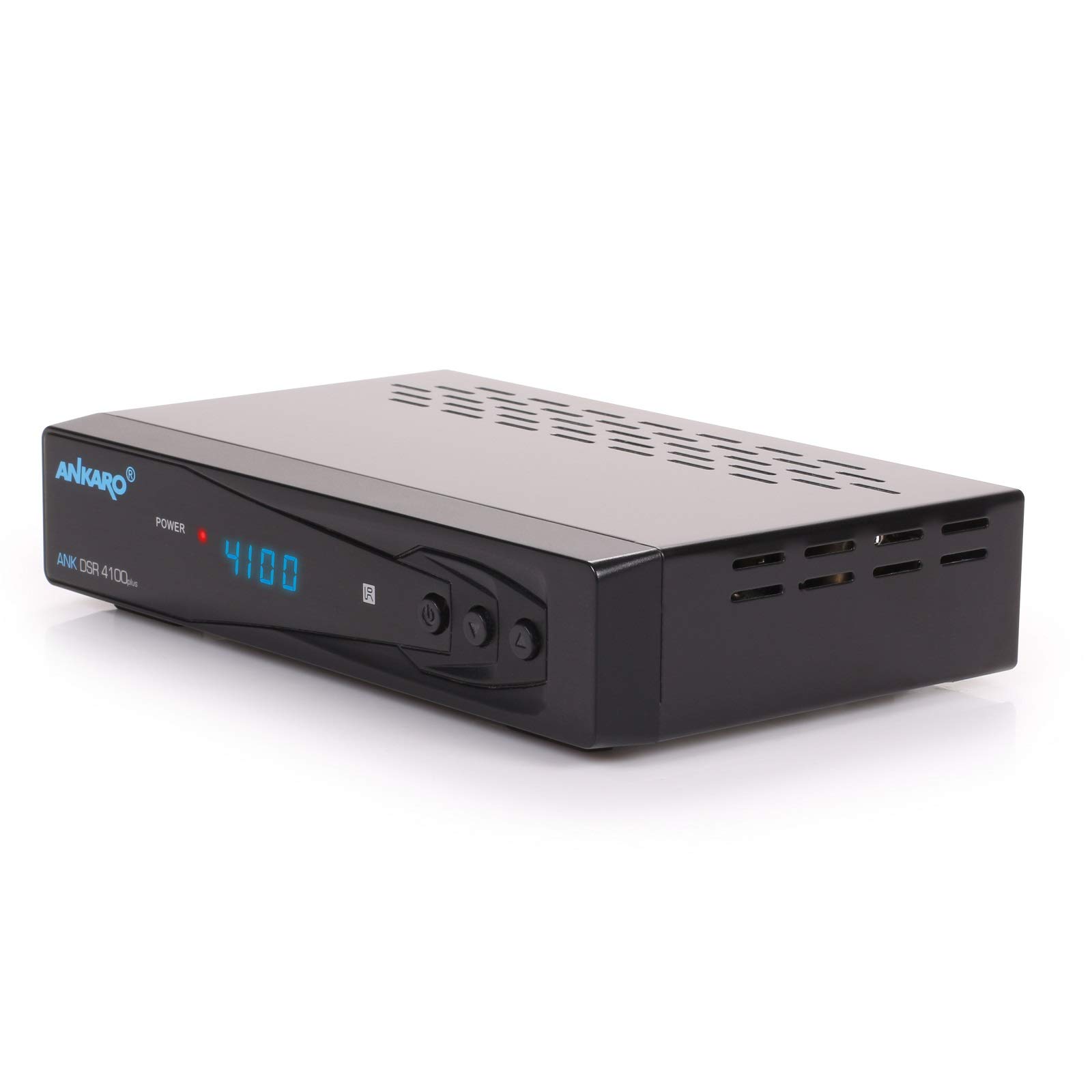 ANKARO DSR 4100 Plus HD HDTV Receptor de satélite digital (HDTV, DVB-S/S2, SAT, HDMI, SCART, 1 puerto USB 2.0, Easyfind, Full HD 1080p) [preprogramado para Astra Hotbird] – Negro