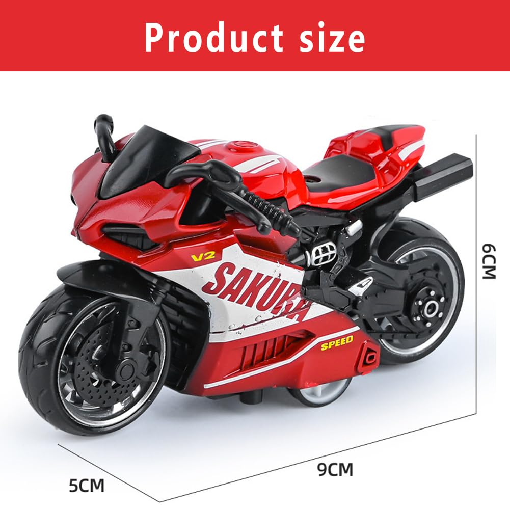 Lot De 3 Mini Motos En Alliage - Jouets éducatifs 9,5x7cm, Cadeaux Enfants