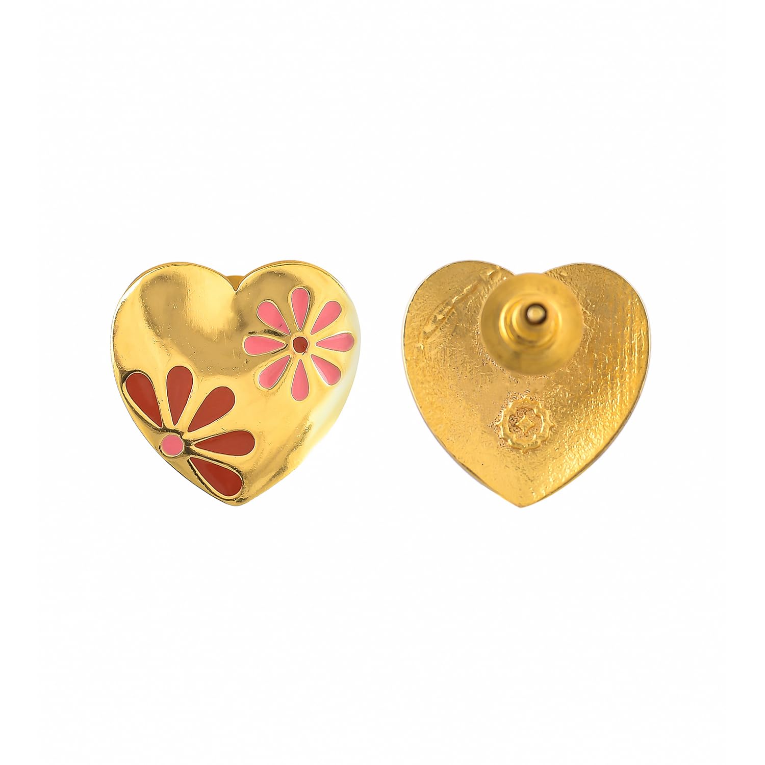 Blossom Heart Stud Earrings
