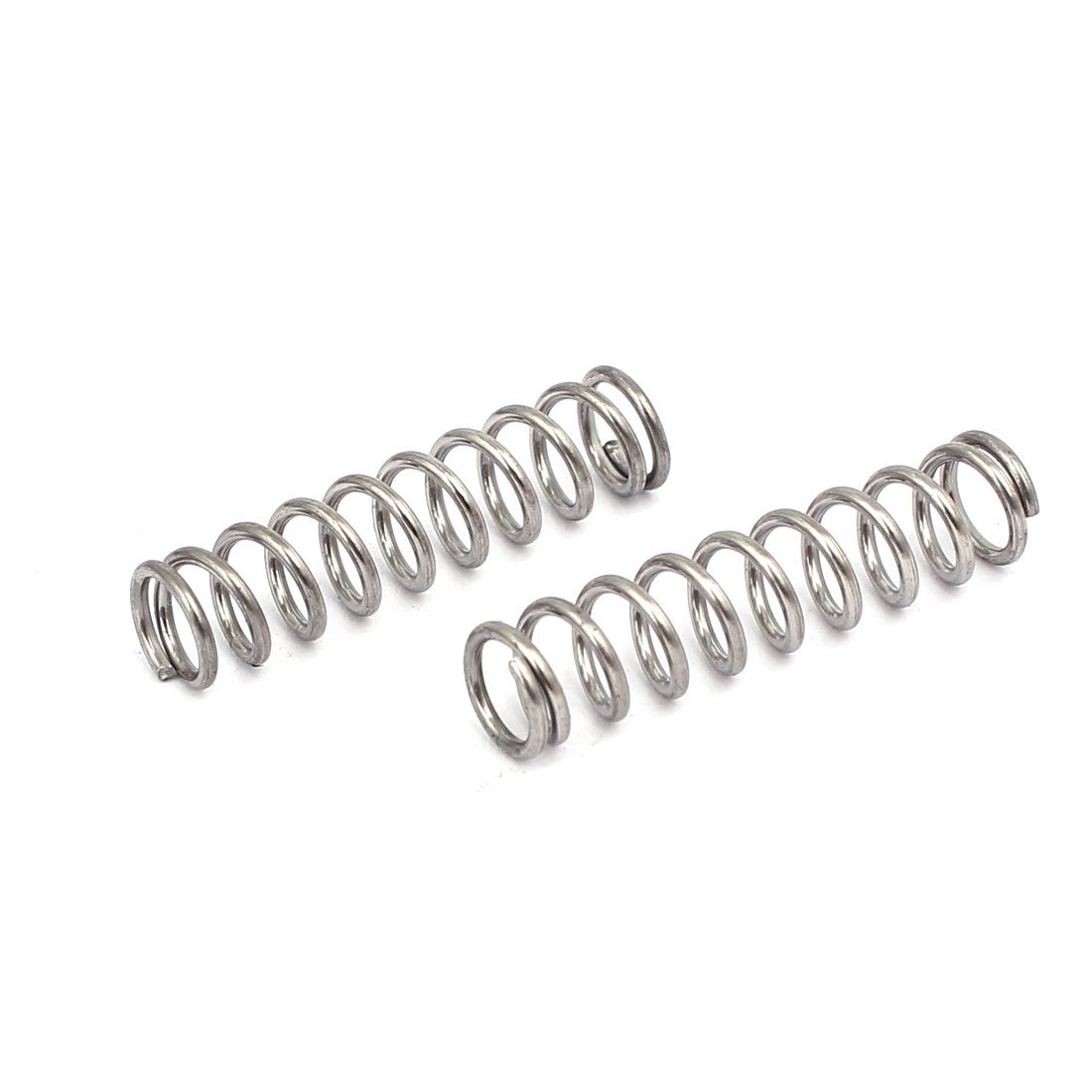 Aexit 0.8mmx6mmx25mm 304 Springs Stainless Steel Compression Springs Silver Compression Springs Tone 10pcs