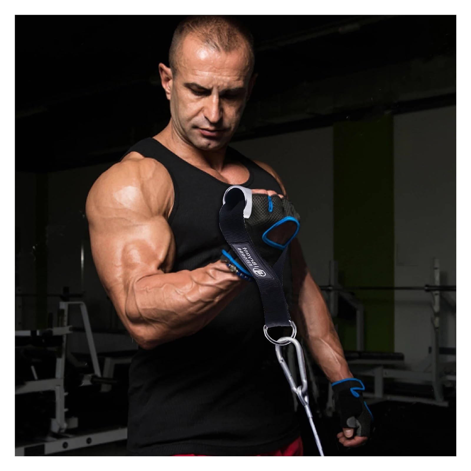 Heavy Grip Exercise Metal Handles for Home Gym Cable Machine Attachment Arm Wrestling Training Fitness Equipment Maniglie da Palestra (Color : 1pair)