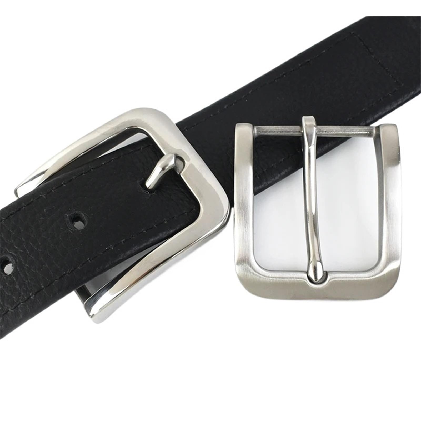 Metalowy pasek toksyczny， 10 sztuk klamerek do paska ze stopu cynku 35/40mm srebrne dla 33/38cm talii męskie zapięcie na pin pas DIY