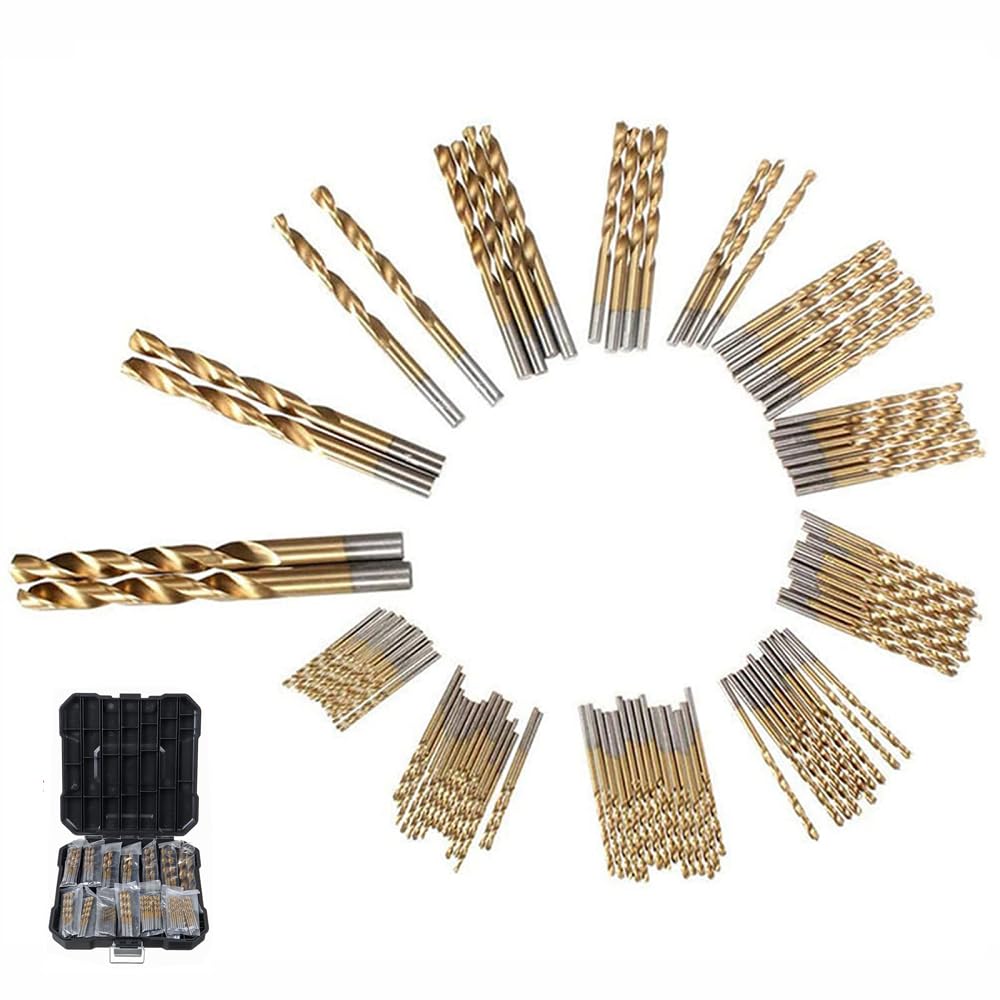 FAYELONG-Juego de brocas de cobalto, 99 Uds., tornillo en espiral, broca de grifo compuesta métrica para acero inoxidable, broca de cobalto de Metal y titanio